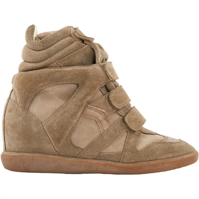 Pre-owned Isabel Marant Bayley Trainers In Beige