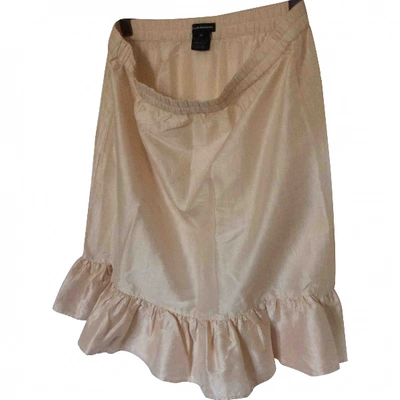 Pre-owned Club Monaco Silk Mini Skirt In Pink