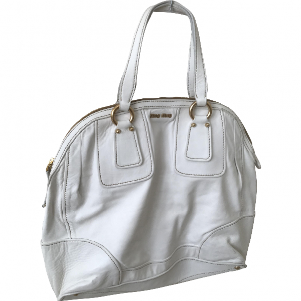 miu miu white handbag