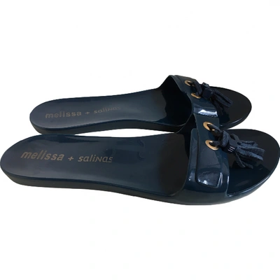 Pre-owned Melissa Flats In Blue
