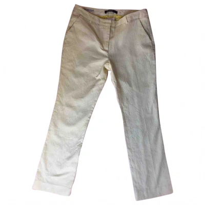 Pre-owned Max Mara Chino Pants In Yellow