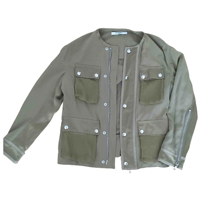 Pre-owned Givenchy Silk Jacket In Khaki