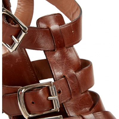 Pre-owned Alaïa Leather Heels In Brown