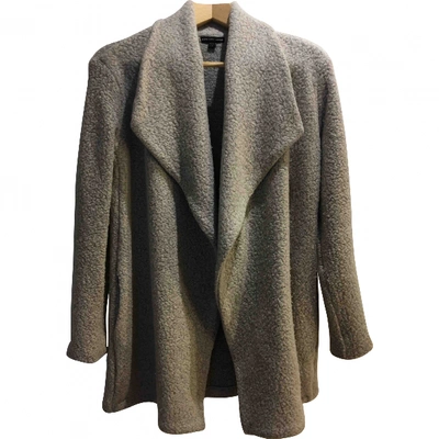 Pre-owned James Perse Wool Caban In Grey