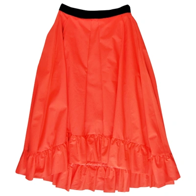 Pre-owned Vivetta Maxi Skirt In Orange