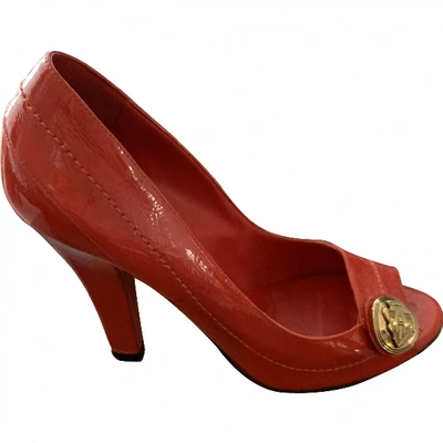 Pre-owned Gucci Patent Leather Sandals In Red