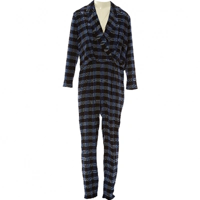 Pre-owned Thakoon Addition Silk Jumpsuit In Blue