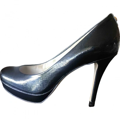Pre-owned Michael Kors Patent Leather Heels In Black