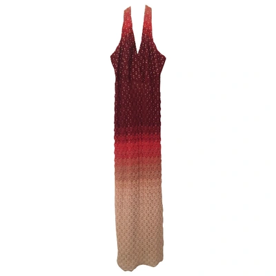 Pre-owned Missoni Maxi Dress In Red