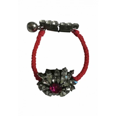 Pre-owned Shourouk Crystal Bracelet In Red