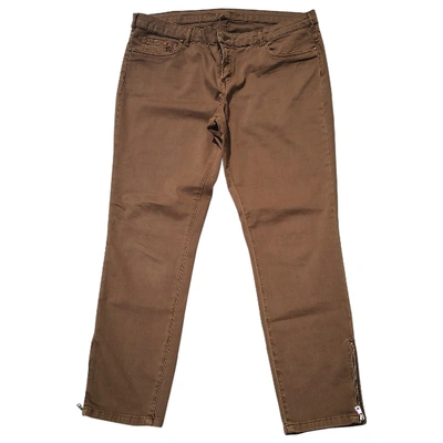 Pre-owned Pedro Del Hierro Carot Pants In Brown