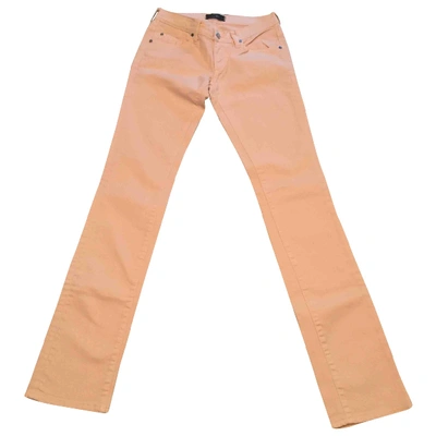 Pre-owned Mauro Grifoni Slim Jeans In Pink
