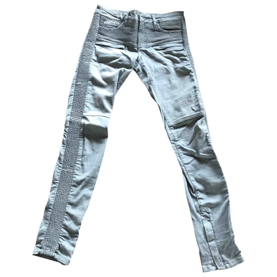 Pre-owned Maje Slim Jeans In Grey