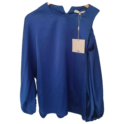 Pre-owned Tibi Blue Polyester Top