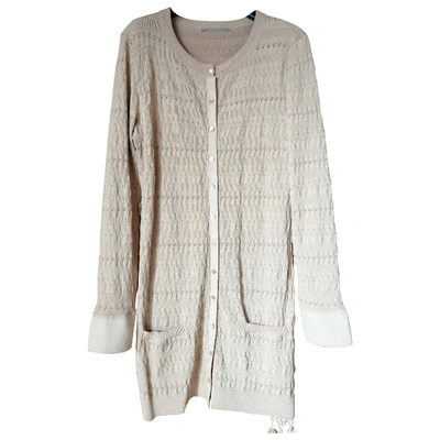 Pre-owned Ermanno Scervino Cardi Coat In Camel