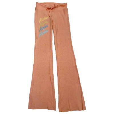 Pre-owned Wildfox Straight Pants In Multicolour