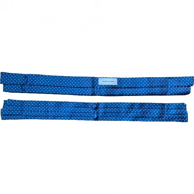 Pre-owned Balenciaga Silk Bracelet In Blue