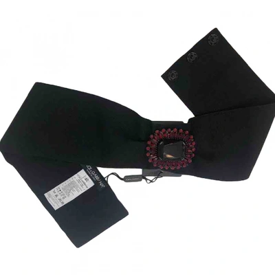 Pre-owned Dolce & Gabbana Cloth Belt In Black