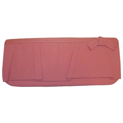 Pre-owned Paule Ka Clutch Bag In Pink