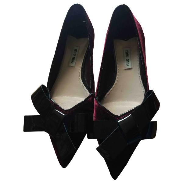 miu miu velvet ballet flats