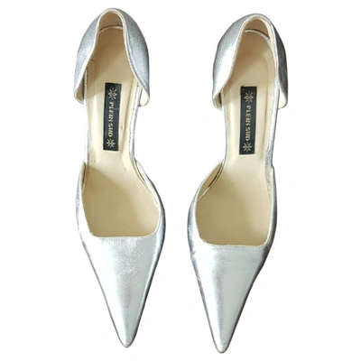 Pre-owned Plein Sud Leather Heels In Silver