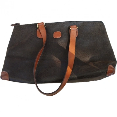 Pre-owned Bric's Leather Handbag In Brown