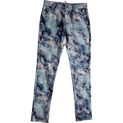 Pre-owned Msgm Trousers In Multicolour