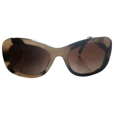 Pre-owned Burberry Camel Sunglasses