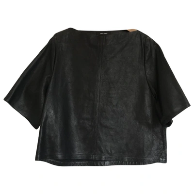 Pre-owned Isabel Marant Leather Top In Black