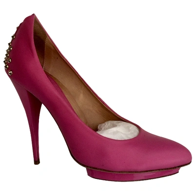 Pre-owned Mcq By Alexander Mcqueen Leather Heels In Pink