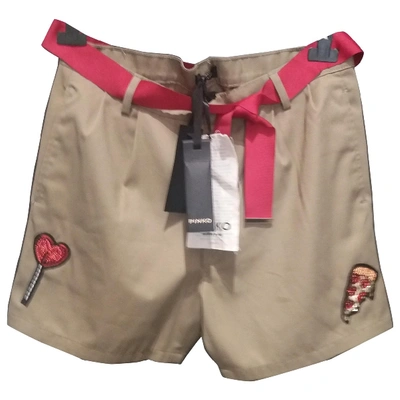 Pre-owned Pinko Khaki Shorts