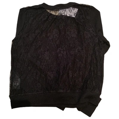 Pre-owned Alice And Olivia Lace Top In Black