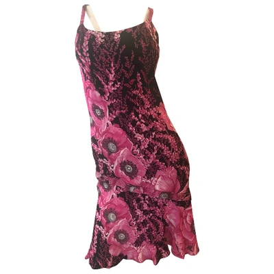Pre-owned Versace Mid-length Dress In Pink