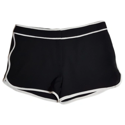 Pre-owned Diane Von Furstenberg Black Polyester Shorts