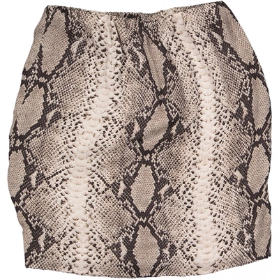 Pre-owned Lanvin Silk Mini Skirt In Beige