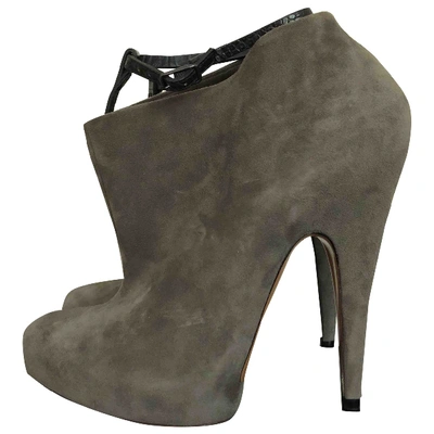 Pre-owned Givenchy Ankle Boots In Grey