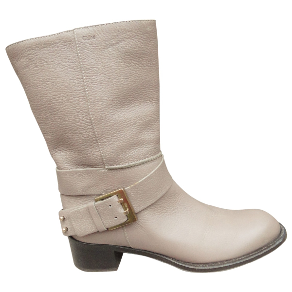 chloe biker boots