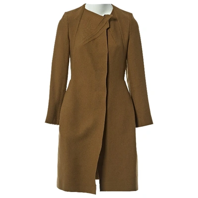 Pre-owned Rm By Roland Mouret Wool Coat In Brown