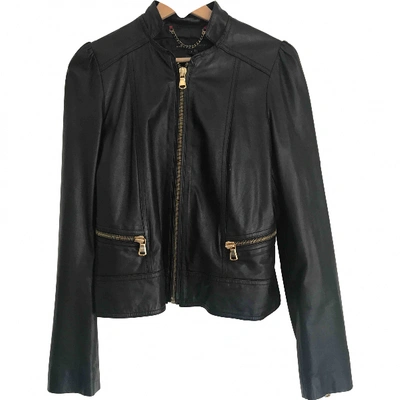 Pre-owned Marc By Marc Jacobs Leather Biker Jacket In Black