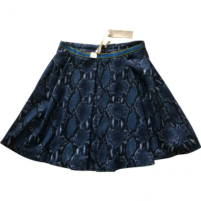 Pre-owned Pinko Mini Skirt In Blue