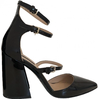 Pre-owned Patrizia Pepe Leather Heels In Black