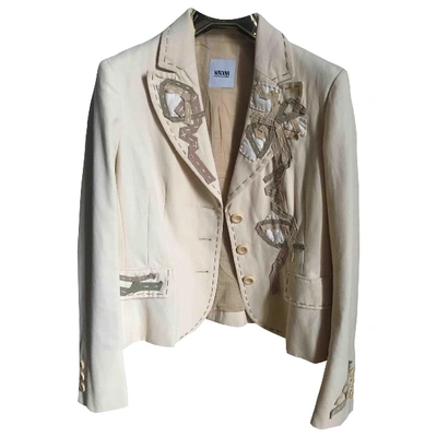 Pre-owned Moschino Cheap And Chic Beige Cotton Jacket