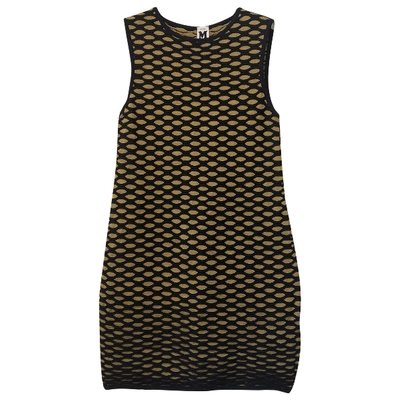 Pre-owned M Missoni Mid-length Dress In Gold
