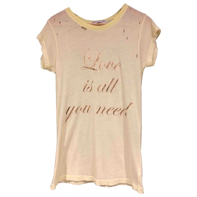 Pre-owned Wildfox Yellow Cotton Top