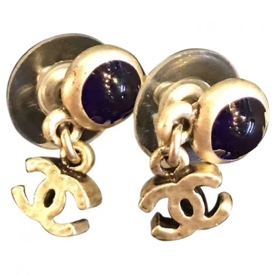 Pre-owned Chanel Coco Crush Earrings In Blue