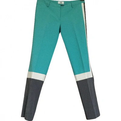 Pre-owned Iceberg Straight Pants In Green