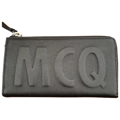 Pre-owned Mcq By Alexander Mcqueen Leather Wallet In Black