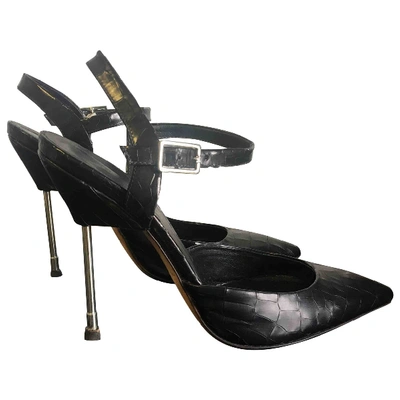 Pre-owned Kurt Geiger Leather Sandals In Black
