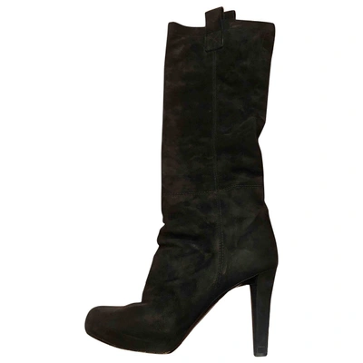 Pre-owned Diego Dolcini Boots In Black
