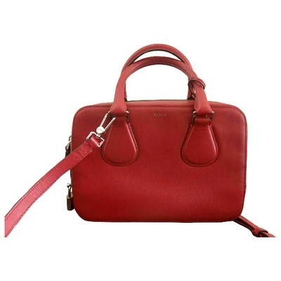 Pre-owned Bally Leather Handbag In Red